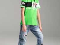 Брюки текстильные джинсовые для мальчиков