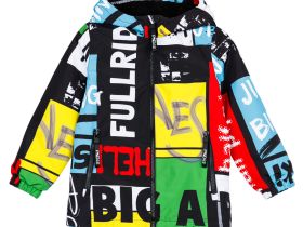 Куртка текстильная с полиуретановым покрытием для мальчиков (ветровка)