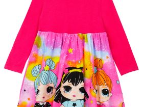 Платье трикотажное для девочек