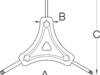 Ключ Y-образный Unior 1781/2TX Torx (10x15x25)