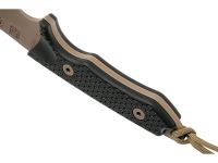 Нож с фиксированным клинком Spartan Blades Ronin Shinto, клинок пустынный, сталь CPM-S35VN, рукоять черная микарта