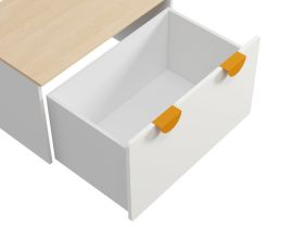 Стол-тумба детский Милна 80x49 Белый