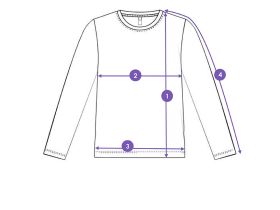 Фуфайка трикотажная для девочек (футболка с длинными рукавами)