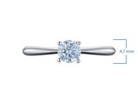 Классическое кольцо из серебра э0612кц02241102_white