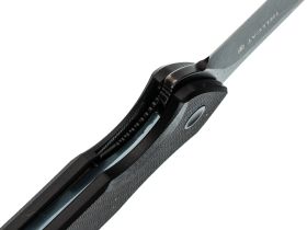 Складной нож Mr.Blade Hellcat Mini LE Ghost blackwash, сталь VG-10, рукоять Black G10