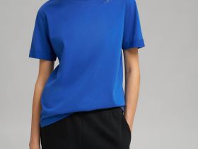 Футболка свободного кроя из джерси