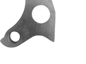 Держатель заднего переключателя "петух" Meta №152 фрезерованный (серебристый)