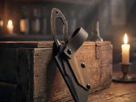 Скелетный нож Special Knives BULL, сталь AUS-8, черный