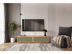 ТВ-тумба Флавир 140x27 Рогожка Оливковый