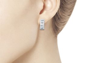 Серьги из белого золота с бриллиантами э4001сг08200954