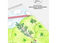 Набор карандашей цветных Гамма 12 цв, квадратные, заточен., метал. пенал