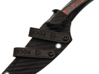 Нож Pocket Wolf Мини Тактик, сталь K340, рукоять G10/хаотичный карбон, черный