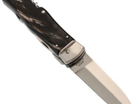 Автоматический многофункциональный нож Mikov Predator, сталь 420, рукоять рог буйвола