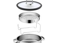 WMF Жаровня круглая с крышкой и паровой корзиной 28 см Vitalis WMF