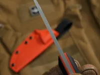 Туристический нож N.C. Custom Crony, сталь AUS-10, рукоять Black/Orange G10