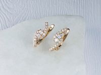 Серьги из желтого золота с бриллиантами э0301сг11190050
