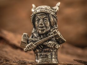 Бусина для темляка Валькирия, мельхиор