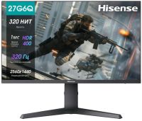 Монитор 27" Hisense 27G6Q PRO 2560x1440, 16:9, IPS, 320cd, 1000:1, 1ms, 89/89, DP, HDMI, audio, 320Hz, VESA, black