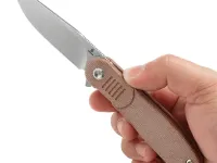 Складной нож Tenable Einar, сталь NItro-V, рукоять микарта, коричневый