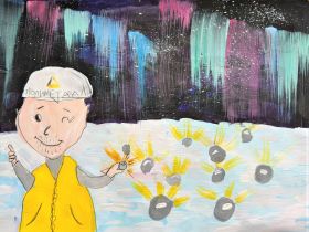 Рисуя Якутию: дети горняков соединили труд родителей и культуру Севера