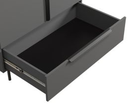 Распашной шкаф Квелен 2-96x220 Графитовый