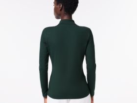 Женское поло Lacoste приталенного кроя из эластичного хлопка