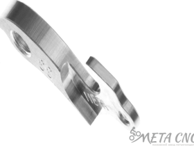 Держатель заднего переключателя "петух" Meta №33 фрезерованный (серебристый)