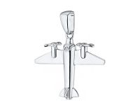 Классическая подвеска из серебра с бриллиантом э0601пд03181300