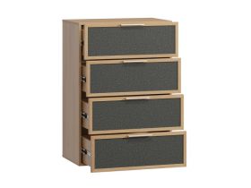 Комод Флавир 70x102 Рогожка Графитовый