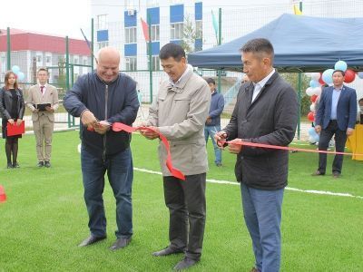 В Хангаласском районе Якутии открыли спортивные площадки в рамках нацпроекта «Образование»