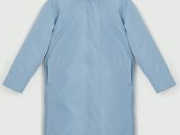 Пуховое пальто с переливающимся эффектом