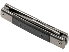 Складной нож LionSteel BestMan Two blades, сталь M390, рукоять Carbon fibre