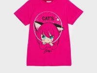 Фуфайка трикотажная для девочек (футболка)