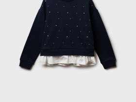 Джемпер из футера для девочки