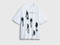 Футболка с принтом, Белый