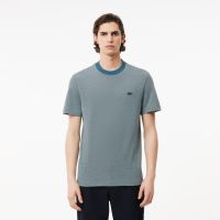 Мужская футболка Lacoste Caviar Piqué с контрастным вырезом
