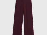 Вязаные широкие брюки, Фиолетовый