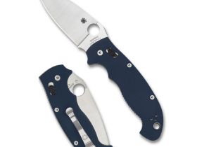 Складной нож Spyderco Manix 2XL, CPM SPY27, рукоять G10, синий