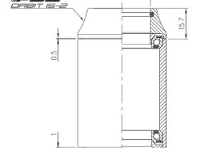 Рулевая колонка FSA Orbit IS-2 1 1/8" интегрированная (черный 25 мм посадочный 41.2 мм / внешний 45 мм)