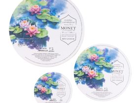 Склейка для акварели Малевичъ "Monet" Fin, круглая диаметр 15 см 10 л 300 г, 100% хлопок