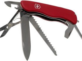 Складной многопредметный нож Victorinox Outrider, сталь X55CrMo14, рукоять нейлон, красный