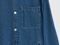 Джинсовая куртка-рубашка, Синий