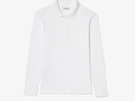 Женское поло Lacoste приталенного кроя из эластичного хлопка