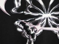 Футболка с AR-принтом для девочек, Черный