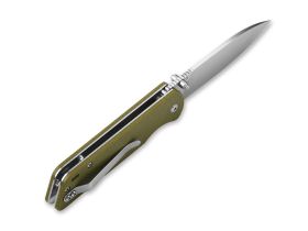 Складной нож QSP Parrot, сталь D2, рукоять микарта, green