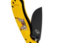 Складной нож Steelclaw Крыса, сталь AUS8, рукоять G-10 желтая с рисунком