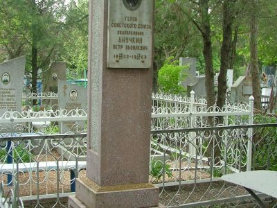 Могила П.Я. Анучкина (1920 - 1969), Героя Советского Союза