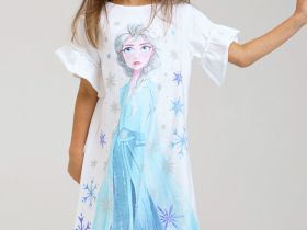 Сорочка ночная с принтом "Холодное сердце" для девочки