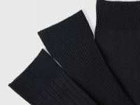 Длинные носки, 3 пары, Черный