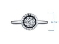 Классическое кольцо из белого золота с бриллиантами э0901кц08200111